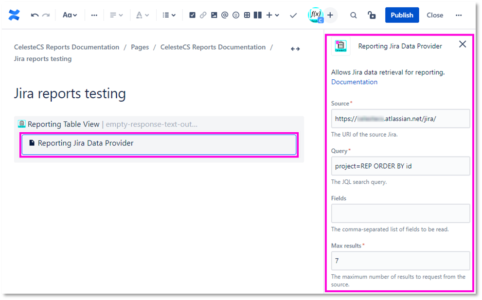 Example: Creating report on Jira issues: Max number cannot be higher than 1000 anyways.